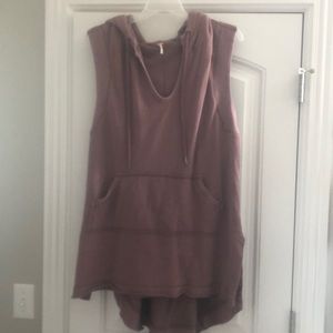 Slouchy Free People Mauve  Sweatshirt Dress